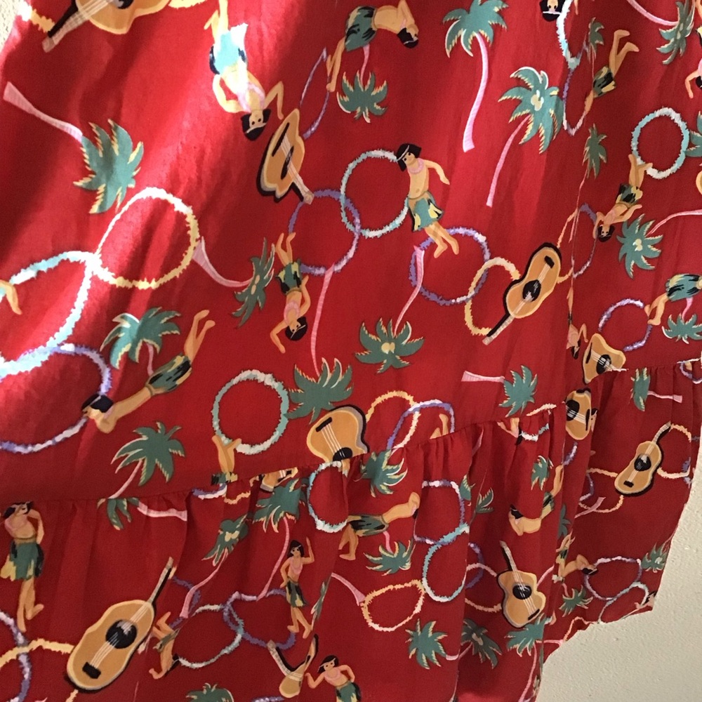Hilo Hattie Off Shoulder Midi Dress, Made in Hawaii (S) - Picture 4 of 7